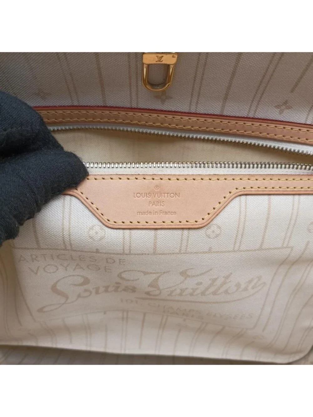 Louis Vuitton Neverfull MM Azur Damier Canvas